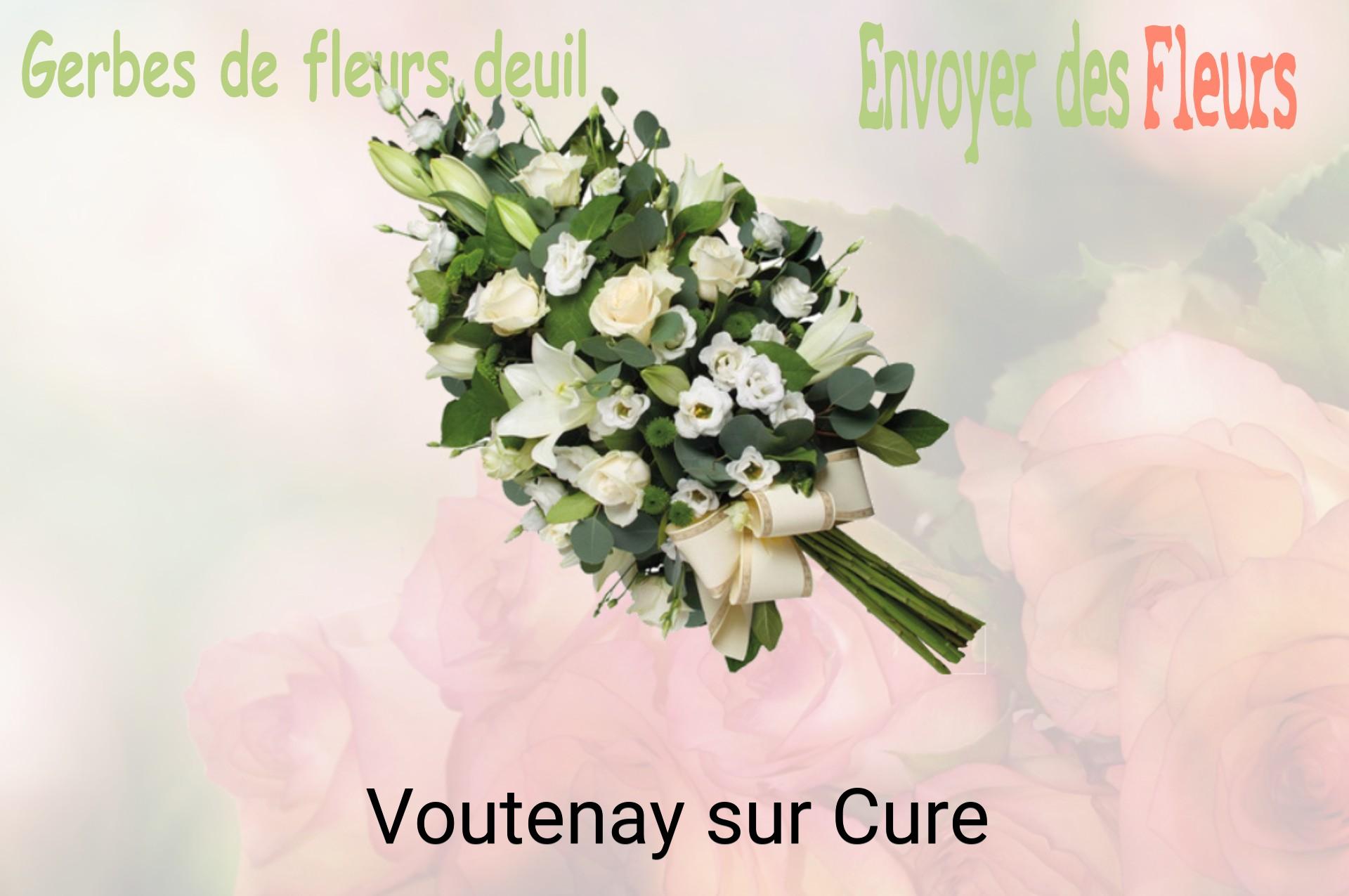 Gerbe de fleurs de deuil livrée à Voutenay-sur-Cure